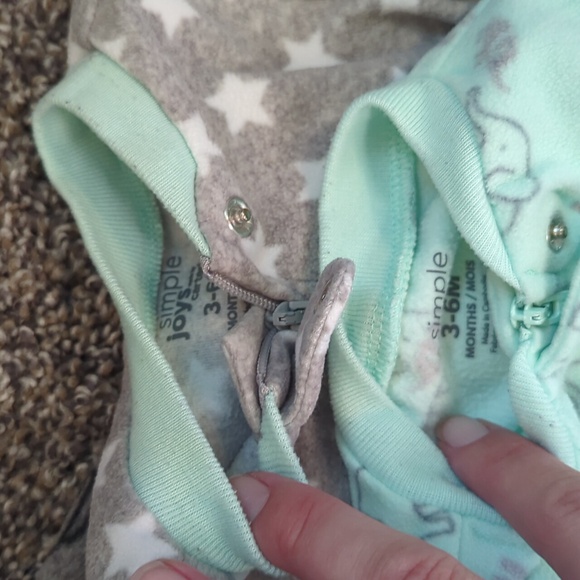 Baby Cozy Bundle Fleece Footies & Bear Ear Onesies W/Hoods 3-6 Mo Mixed 8 pc Lot - Picture 8 of 13